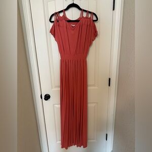 Maxi coral dress
